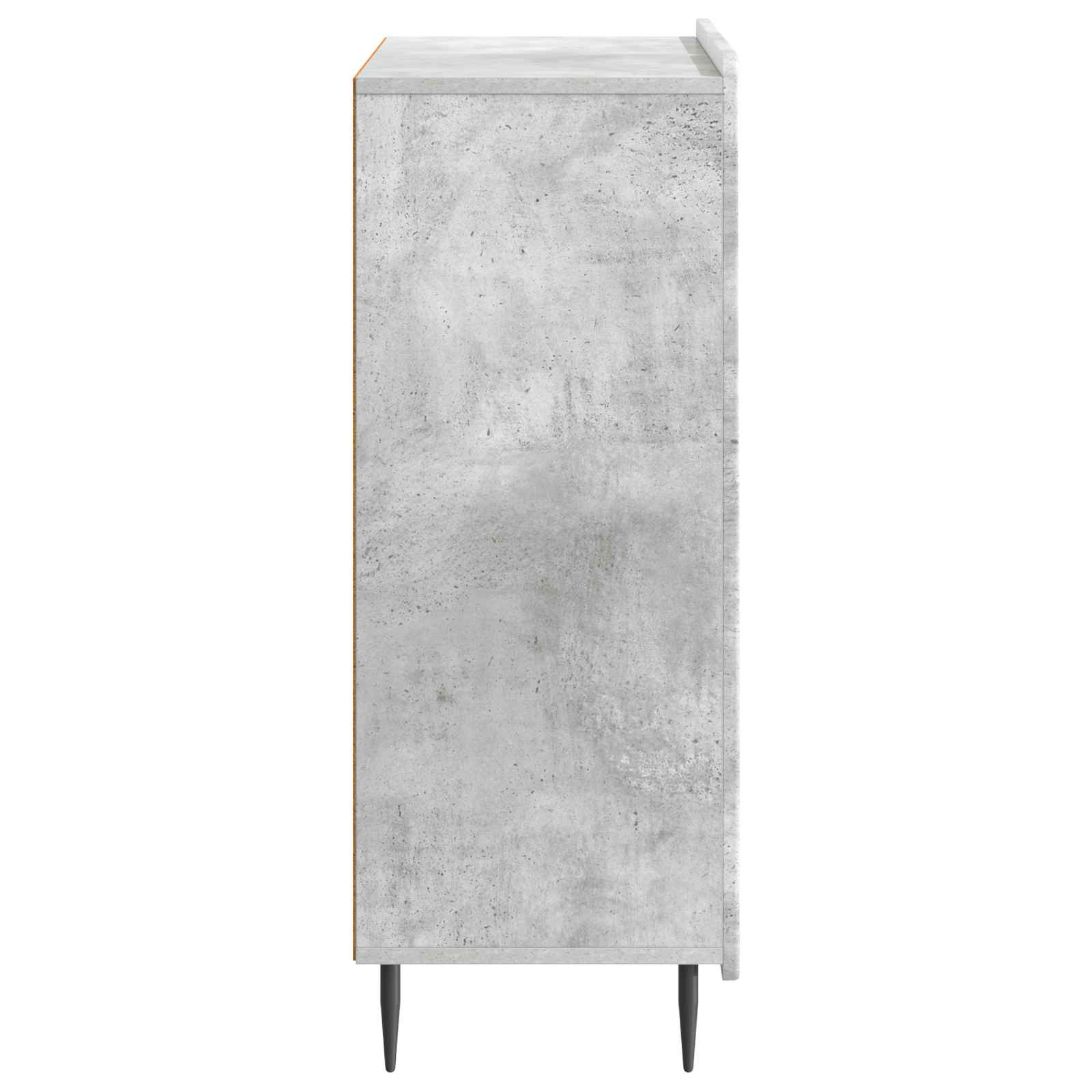 Servírovací Skříň Betonově Šedá 66 X 34,5 X 92 Cm