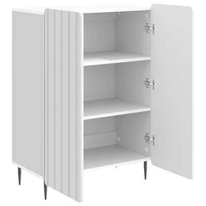 Servírovací Skříň Bílá S Vysokým Leskem 66 X 34,5 X 92 Cm
