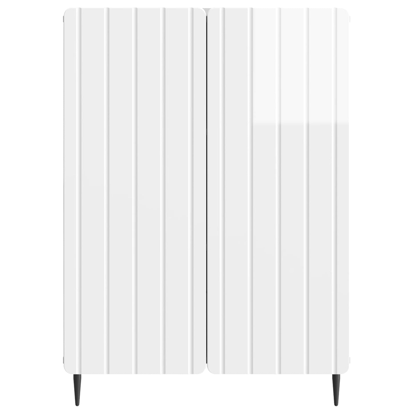 Servírovací Skříň Bílá S Vysokým Leskem 66 X 34,5 X 92 Cm