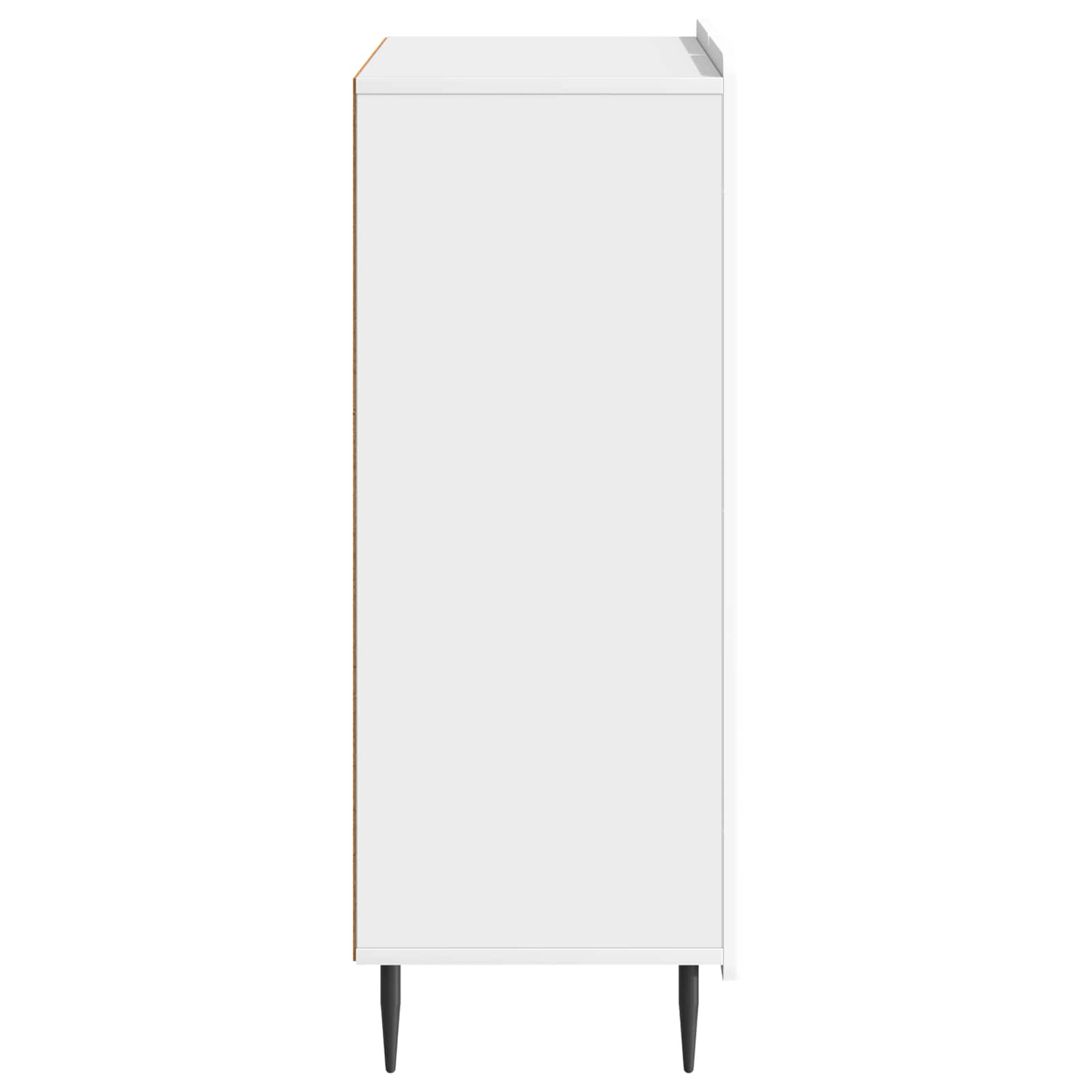 Servírovací Skříň Bílá S Vysokým Leskem 66 X 34,5 X 92 Cm
