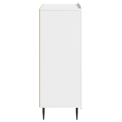 Servírovací Skříň Bílá S Vysokým Leskem 66 X 34,5 X 92 Cm