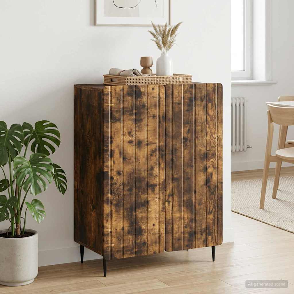 Servírovací Skříň Kouřový Dub 66 X 34,5 X 92 Cm