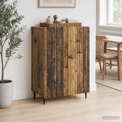 Servírovací Skříň Staré Dřevo 66 X 34,5 X 92 Cm