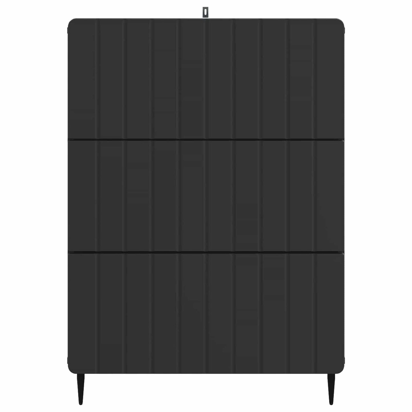 Skříň Se Zásuvkami Černá 66 X 34,5 X 92 Cm Kompozitní Dřevo