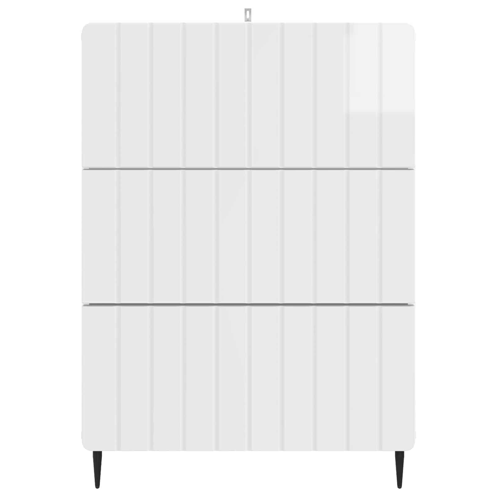 Skříň Se Zásuvkami Bílá S Vysokým Leskem 66 X 34,5 X 92 Cm