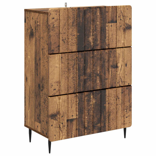 Skříň Se Zásuvkami Staré Dřevo 66 X 34,5 X 92 Cm