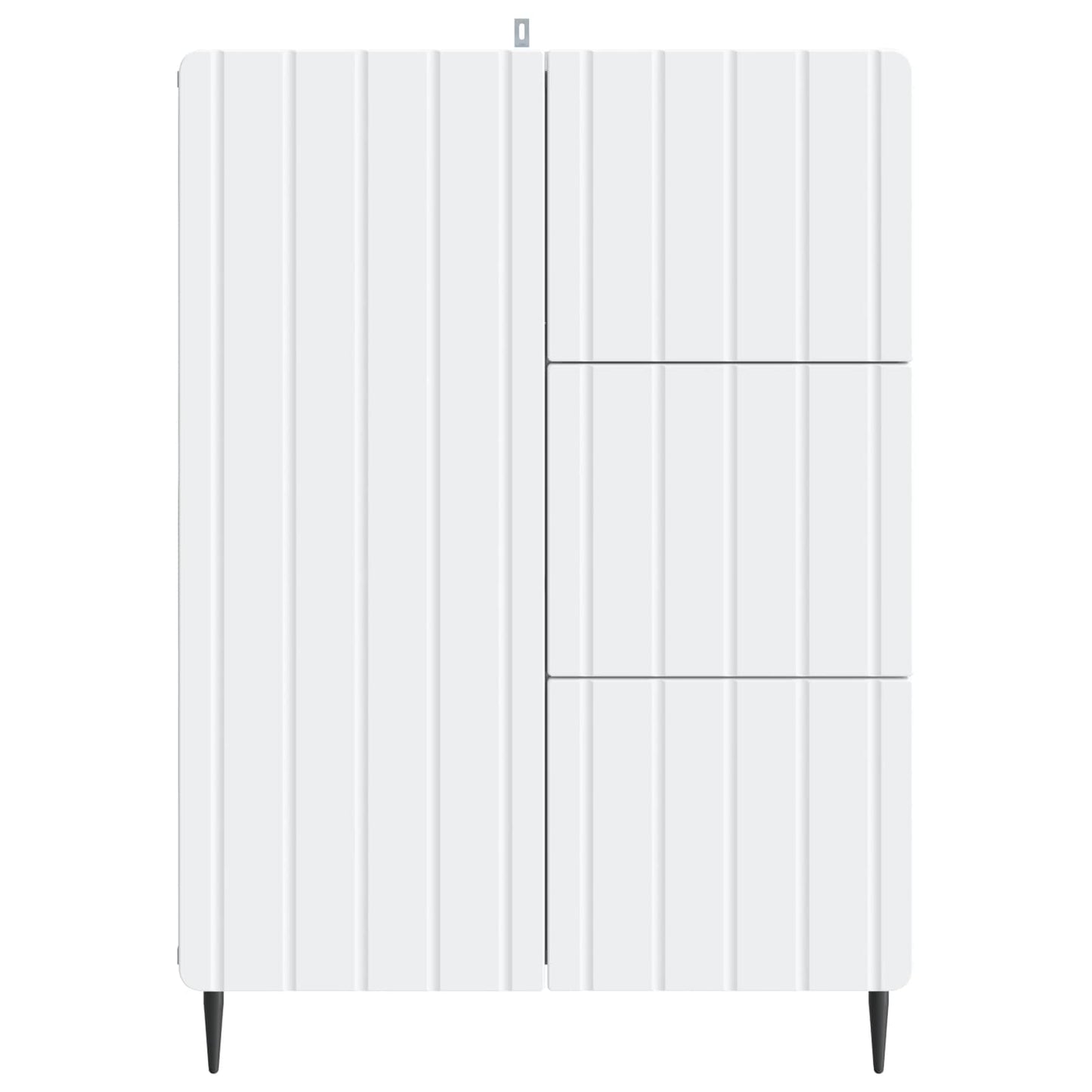 Servírovací Skříň Bílá 66 X 34,5 X 91,5 Cm Kompozitní Dřevo