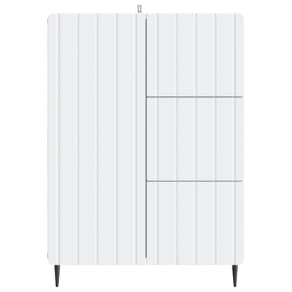 Servírovací Skříň Bílá 66 X 34,5 X 91,5 Cm Kompozitní Dřevo