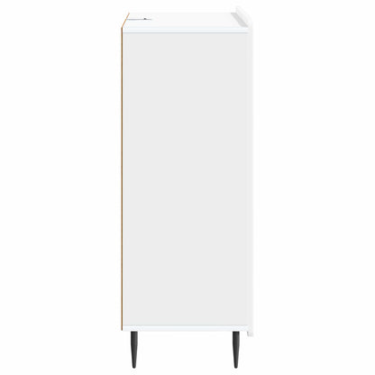 Servírovací Skříň Bílá 66 X 34,5 X 91,5 Cm Kompozitní Dřevo