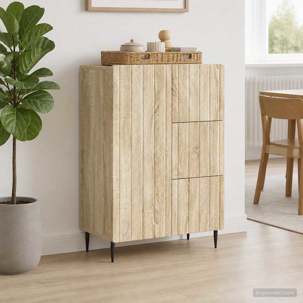 Servírovací Skříň Se Zásuvkou Dub Sonoma 66 X 34,5 X 91,5 Cm