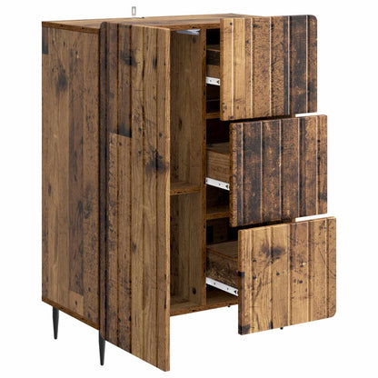 Servírovací Skříň Se Zásuvkou Staré Dřevo 66 X 34,5 X 91,5 Cm
