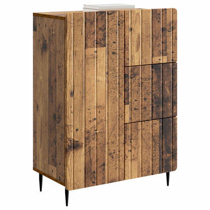 Servírovací Skříň Se Zásuvkou Staré Dřevo 66 X 34,5 X 91,5 Cm