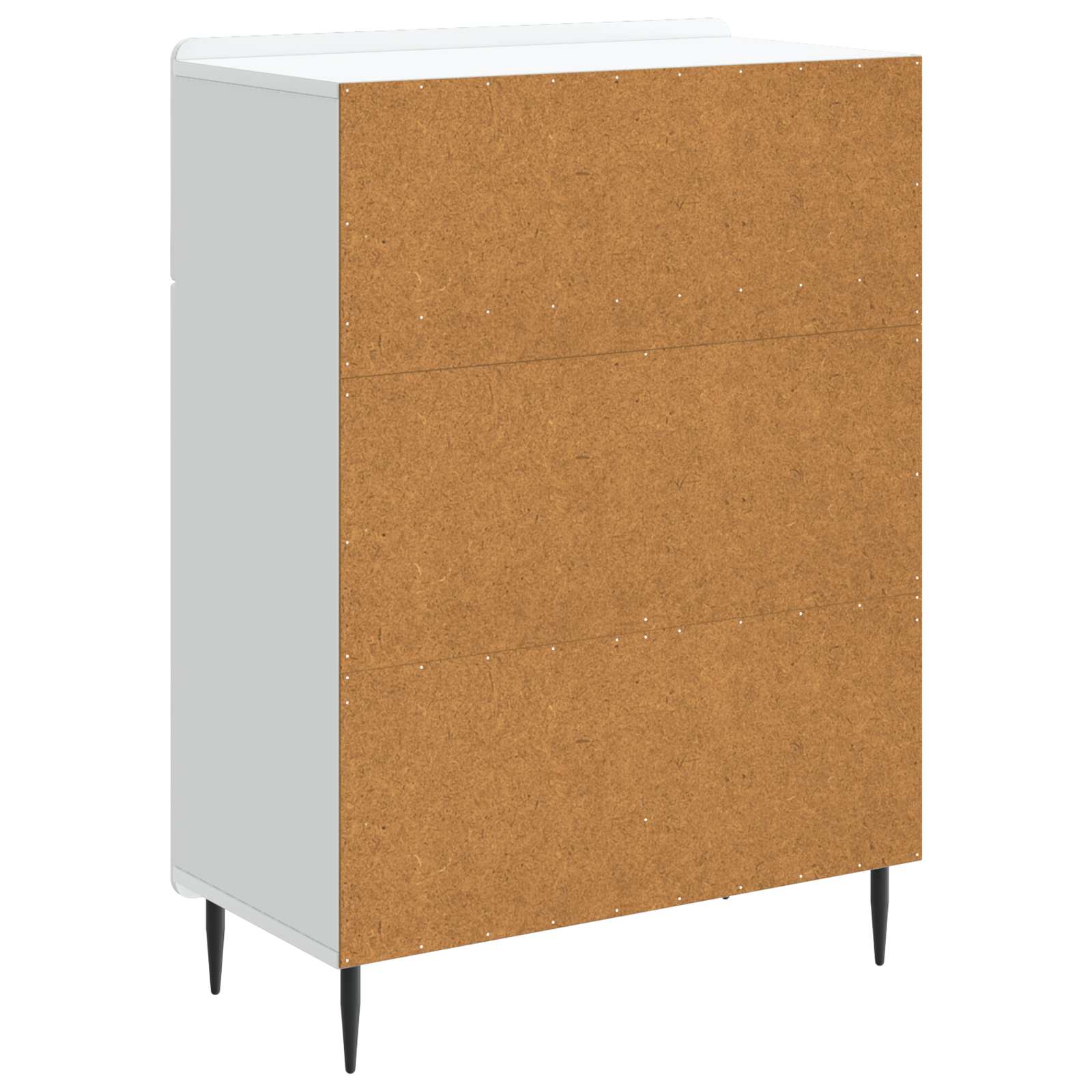 Servírovací Skříň Bílá 66 X 34,5 X 92 Cm Kompozitní Dřevo