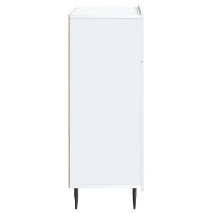 Servírovací Skříň Bílá 66 X 34,5 X 92 Cm Kompozitní Dřevo