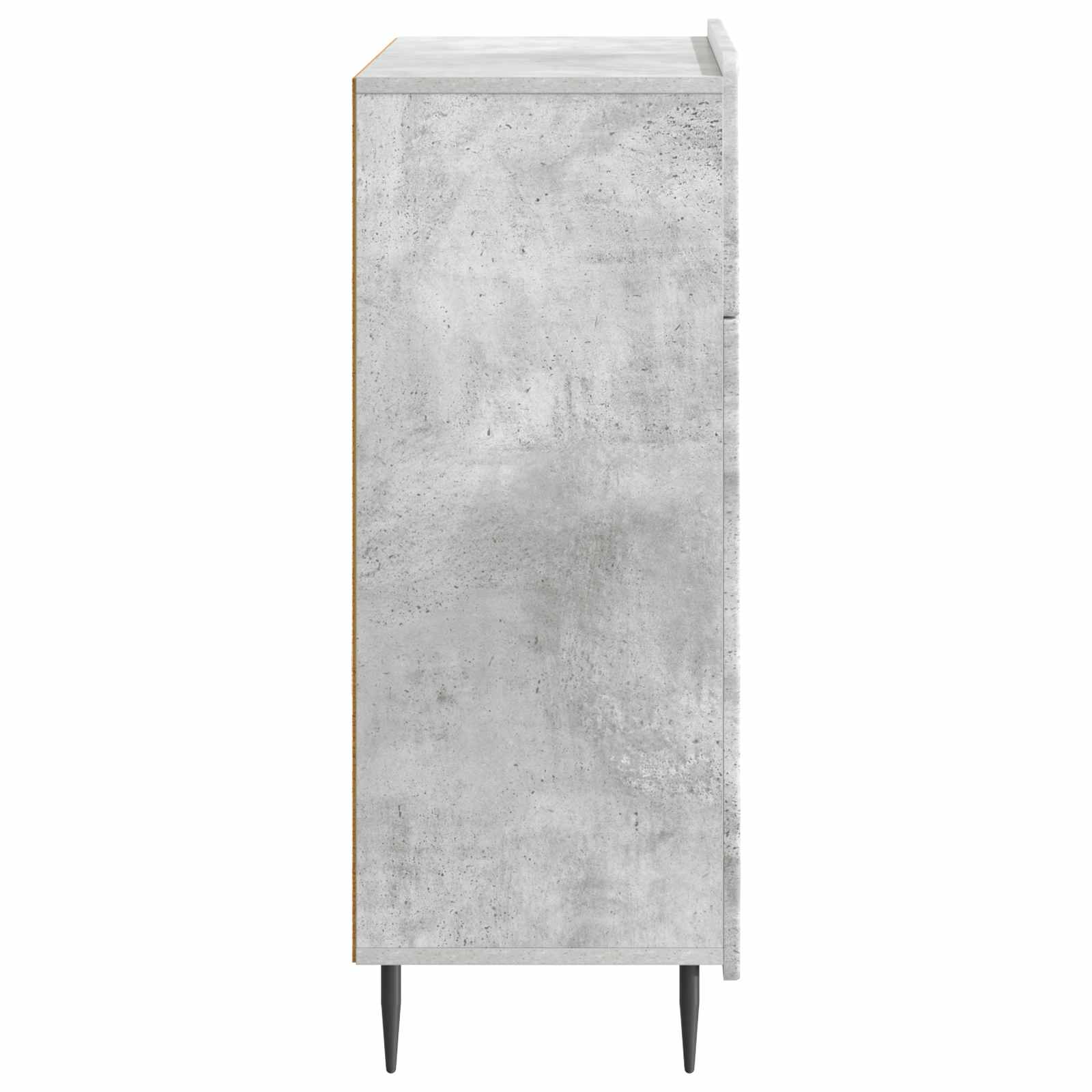 Servírovací Skříň Se Zásuvkou Betonově Šedá 66 X 34,5 X 92 Cm