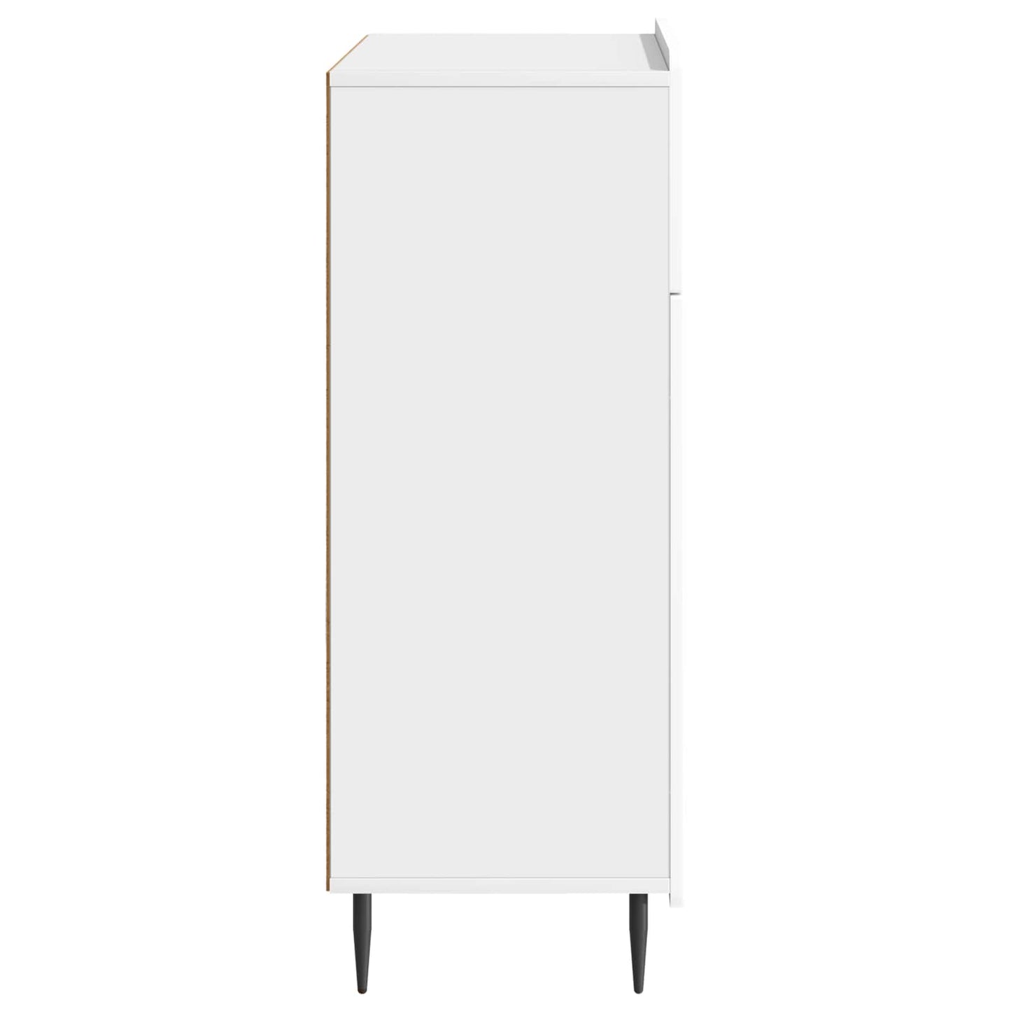 Servírovací Skříň Bílá S Vysokým Leskem 66 X 34,5 X 92 Cm