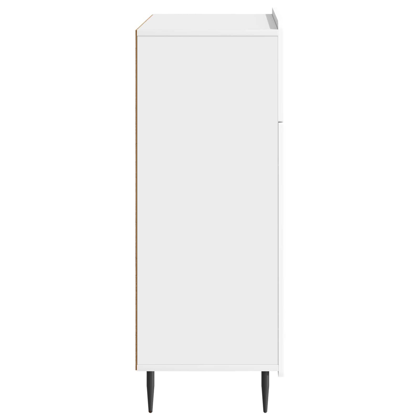 Servírovací Skříň Bílá S Vysokým Leskem 66 X 34,5 X 92 Cm