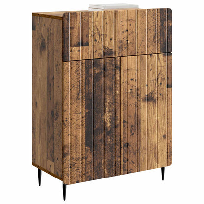Servírovací Skříň Se Zásuvkou Staré Dřevo 66 X 34,5 X 92 Cm