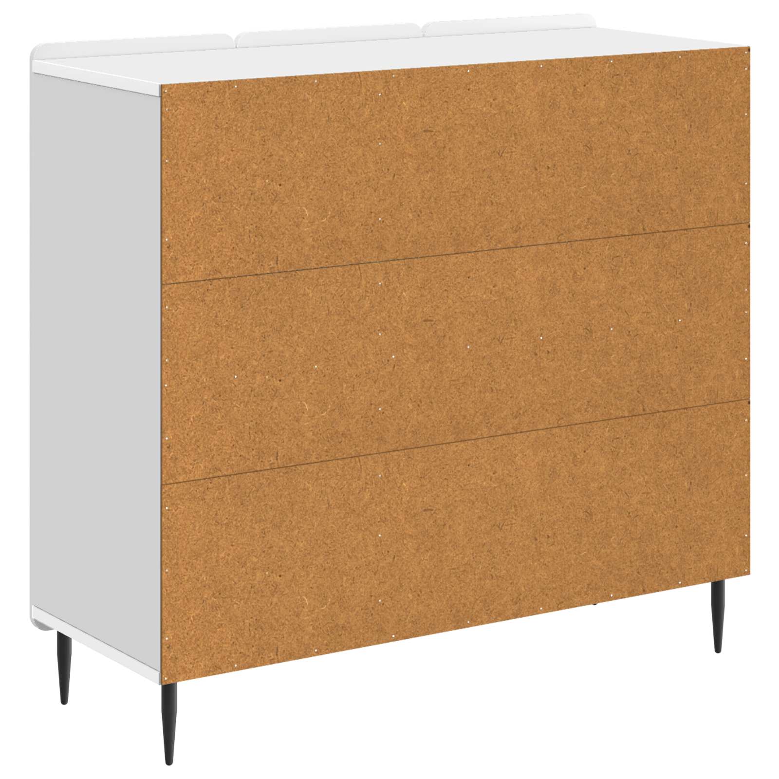 Servírovací Skříň Bílá 89 X 34,5 X 82 Cm Kompozitní Dřevo