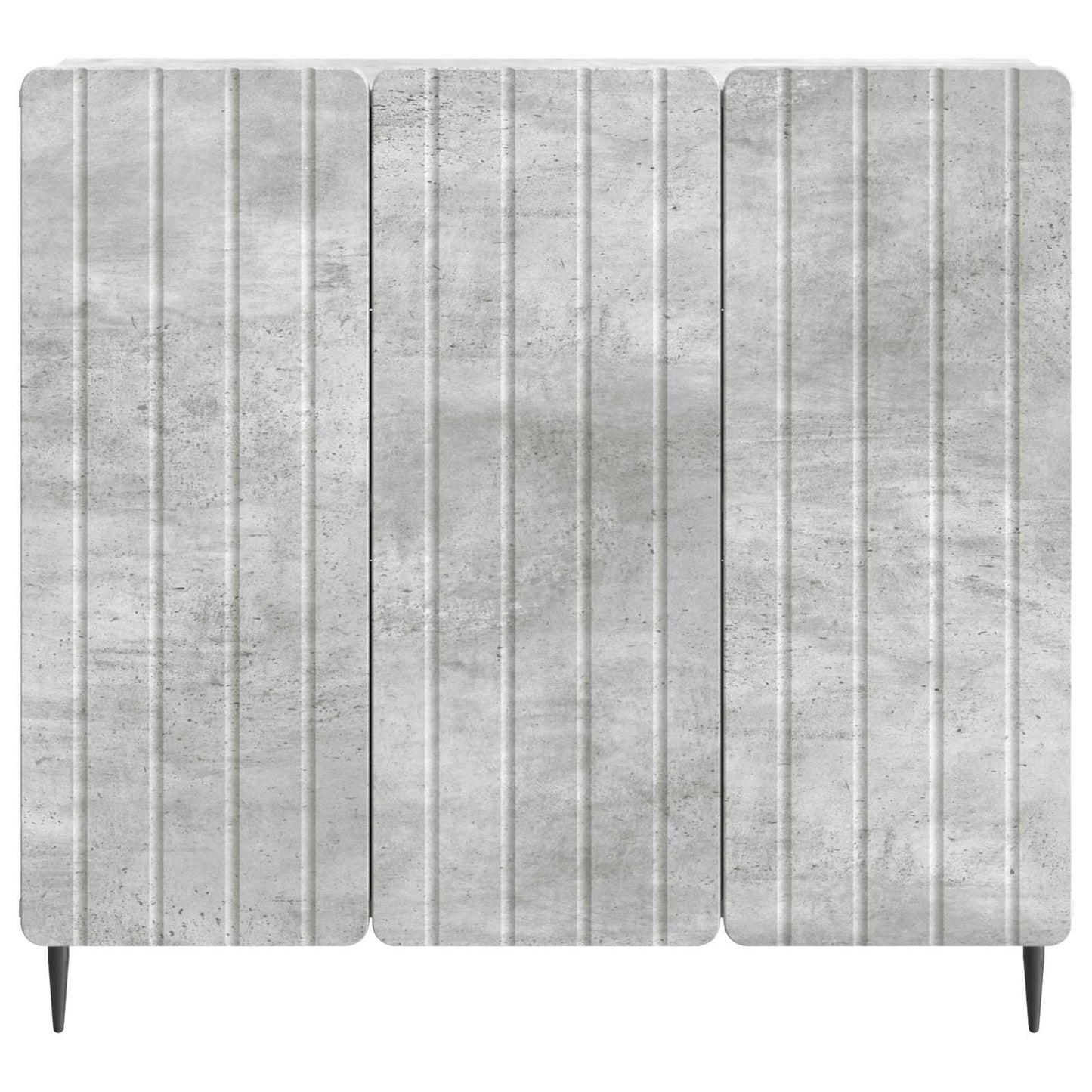 Servírovací Skříň Betonově Šedá 89 X 34,5 X 82 Cm