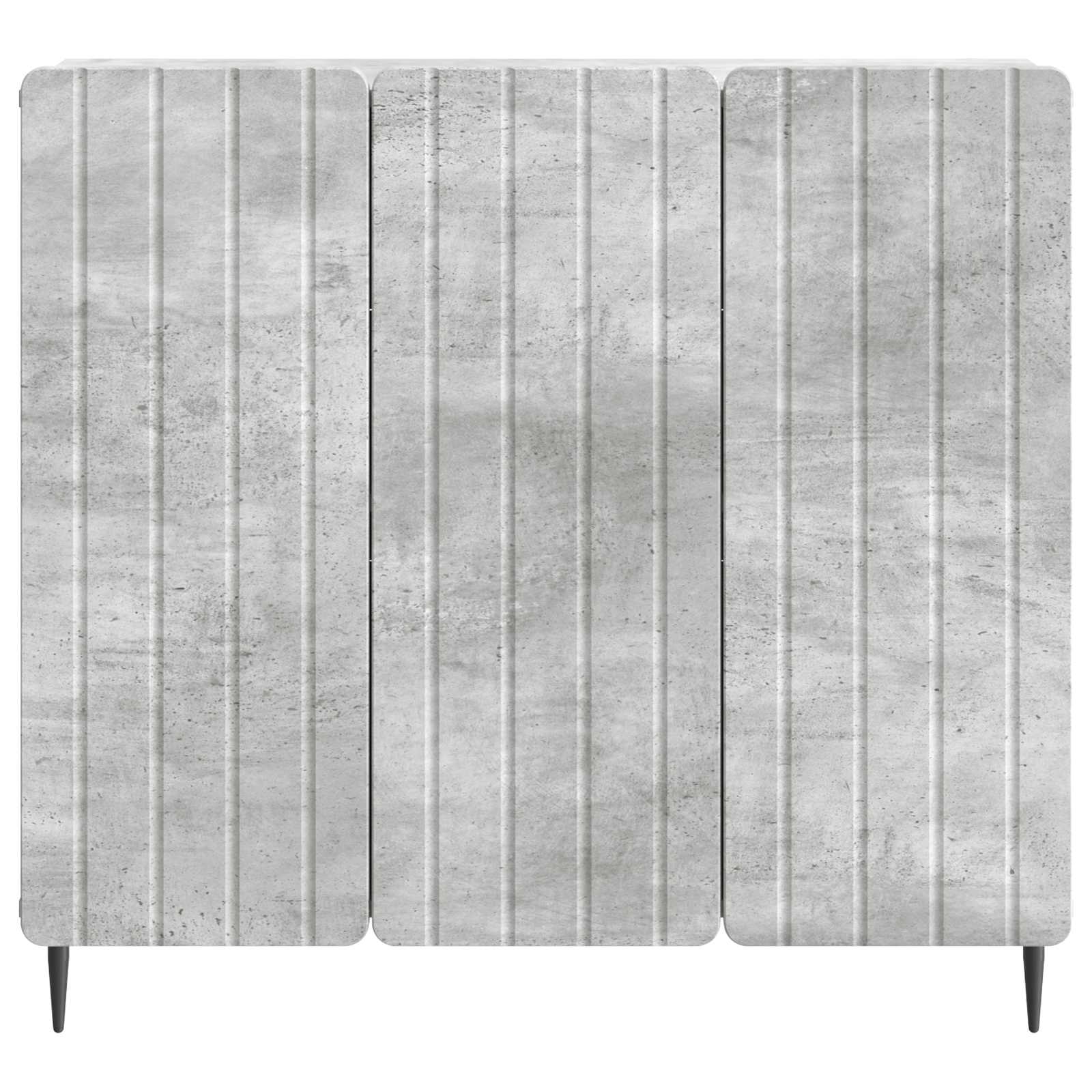 Servírovací Skříň Betonově Šedá 89 X 34,5 X 82 Cm