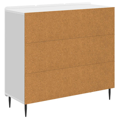 Servírovací Skříň Bílá S Vysokým Leskem 89 X 34,5 X 82 Cm