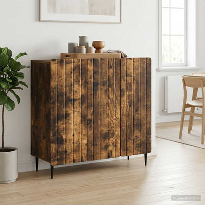 Servírovací Skříň Kouřový Dub 89 X 34,5 X 82 Cm