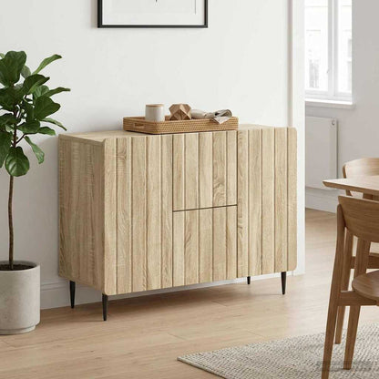 Servírovací Skříň Dub Sonoma 89 X 34,5 X 62 Cm Kompozitní Dřevo