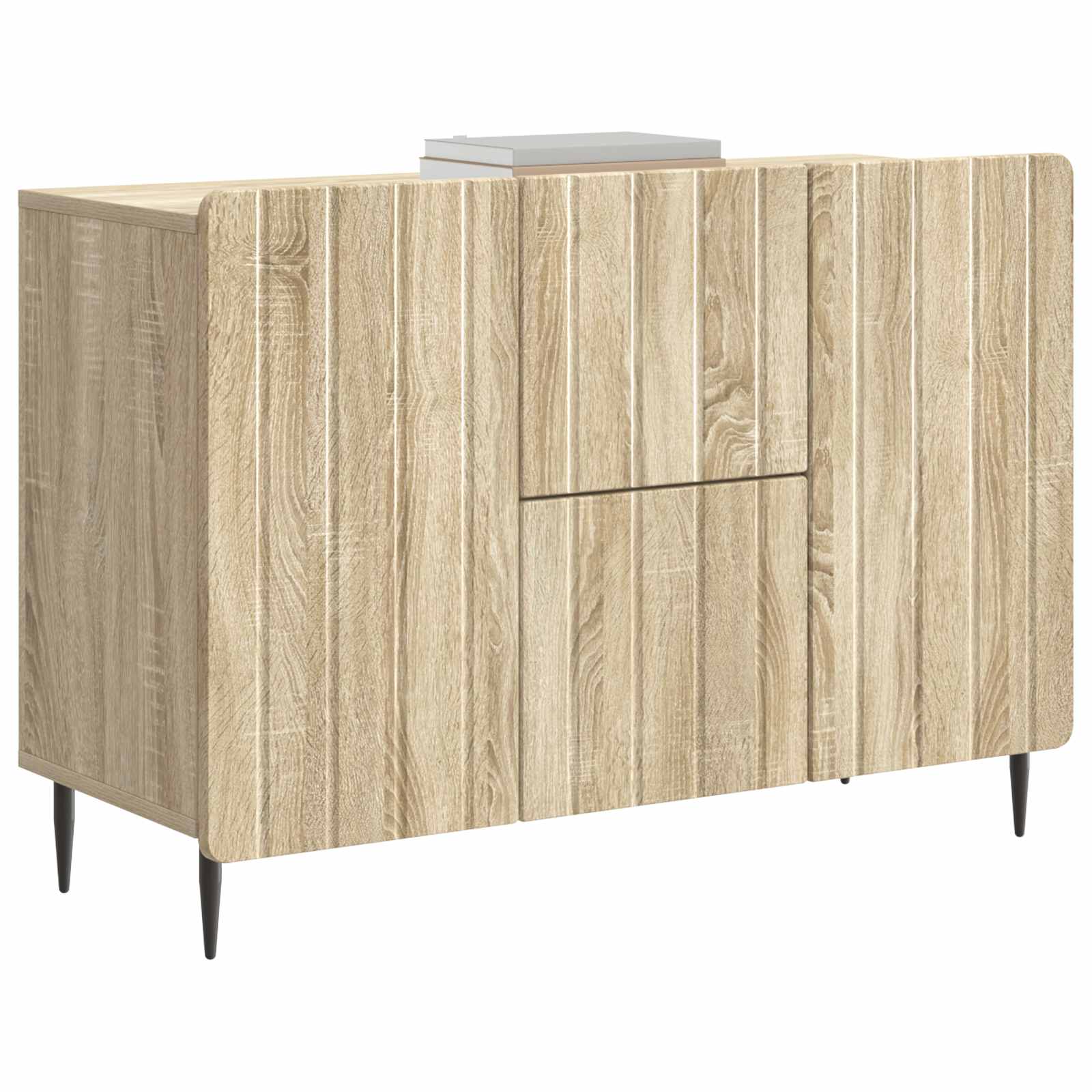 Servírovací Skříň Dub Sonoma 89 X 34,5 X 62 Cm Kompozitní Dřevo