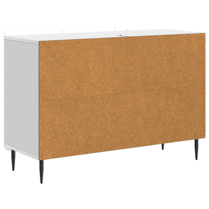 Servírovací Skříň Bílá S Vysokým Leskem 89 X 34,5 X 62 Cm
