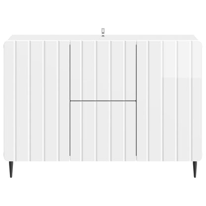 Servírovací Skříň Bílá S Vysokým Leskem 89 X 34,5 X 62 Cm