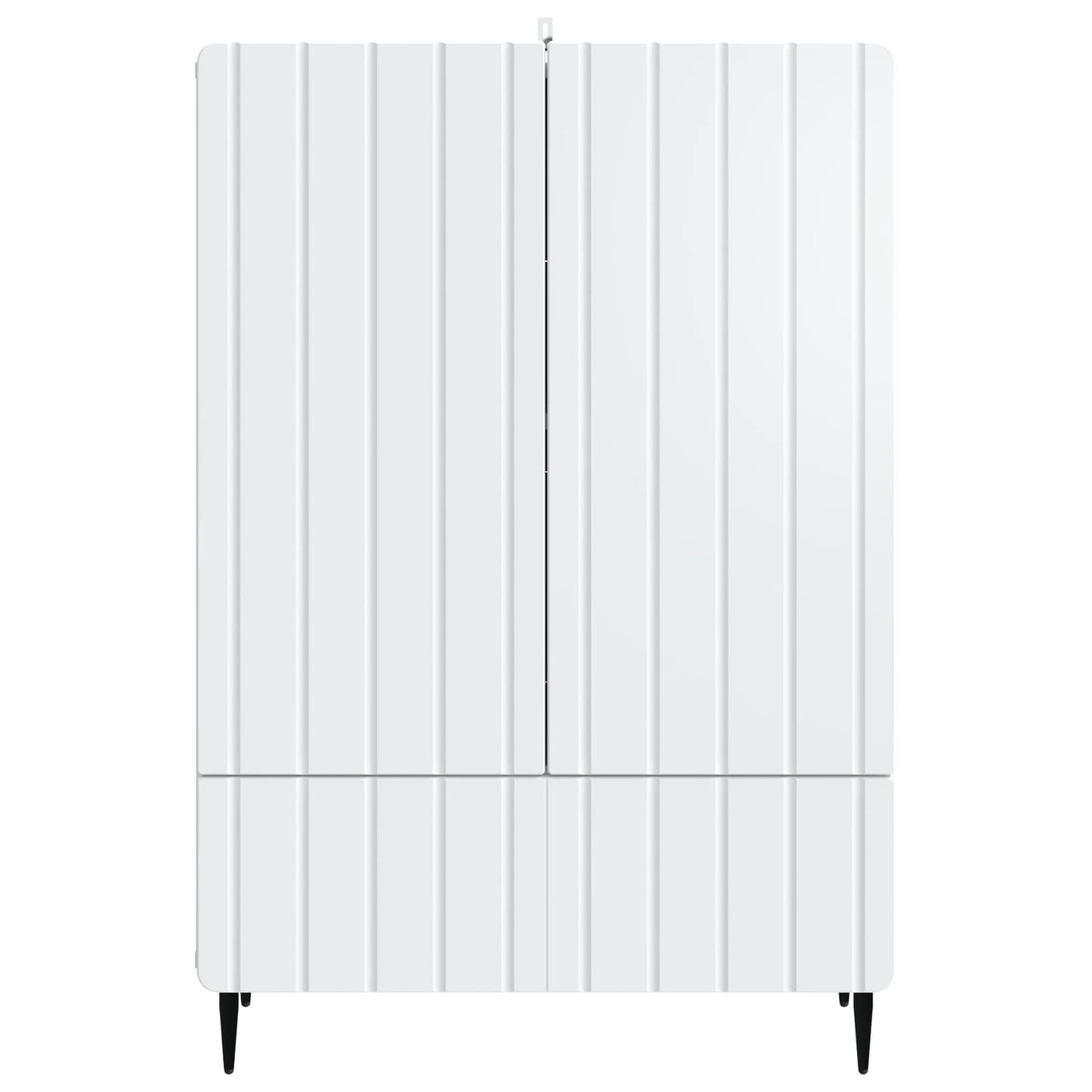 Servírovací Skříň Bílá 66 X 34,5 X 97 Cm Kompozitní Dřevo