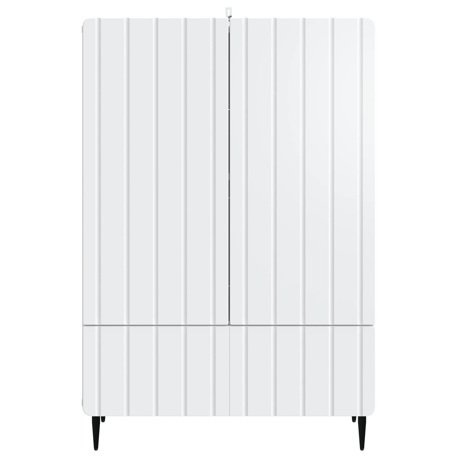 Servírovací Skříň Bílá 66 X 34,5 X 97 Cm Kompozitní Dřevo