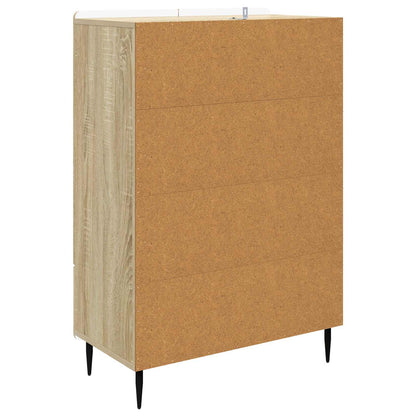 Servírovací Skříň Dub Sonoma 66 X 34,5 X 97 Cm Kompozitní Dřevo