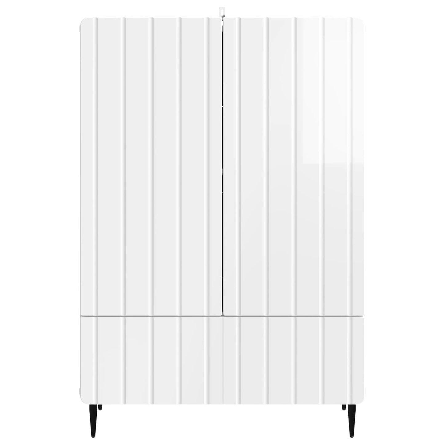 Servírovací Skříň Bílá S Vysokým Leskem 66 X 34,5 X 97 Cm