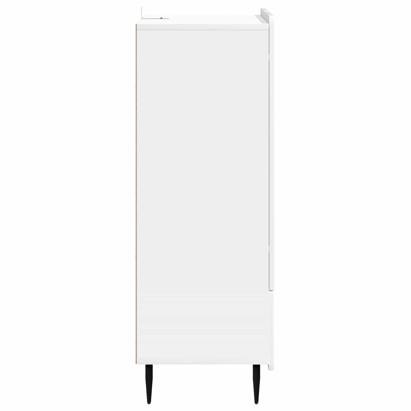 Servírovací Skříň Bílá S Vysokým Leskem 66 X 34,5 X 97 Cm