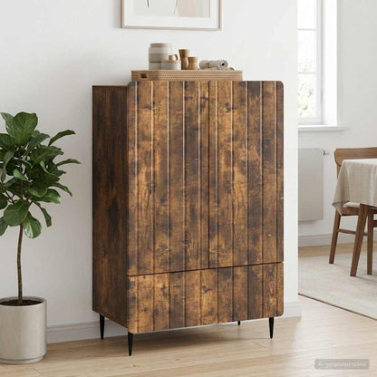 Servírovací Skříň Se Zásuvkou Kouřový Dub 66 X 34,5 X 97 Cm