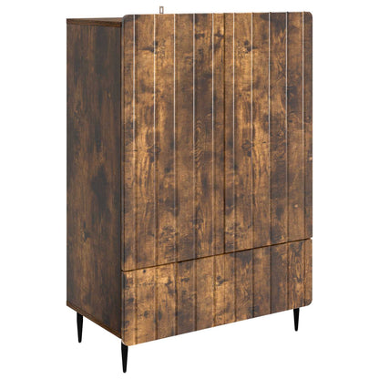 Servírovací Skříň Se Zásuvkou Kouřový Dub 66 X 34,5 X 97 Cm