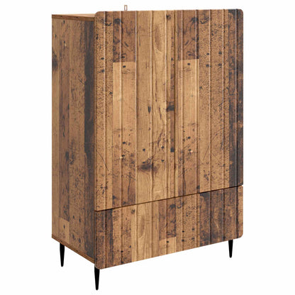 Servírovací Skříň Se Zásuvkou Staré Dřevo 66 X 34,5 X 97 Cm