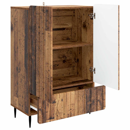 Servírovací Skříň Se Zásuvkou Staré Dřevo 66 X 34,5 X 97 Cm