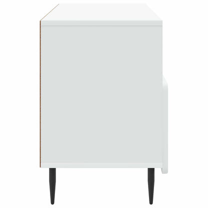 Televizní Skříň Bílá 102 X 34,5 X 50 Cm Kompozitní Dřevo