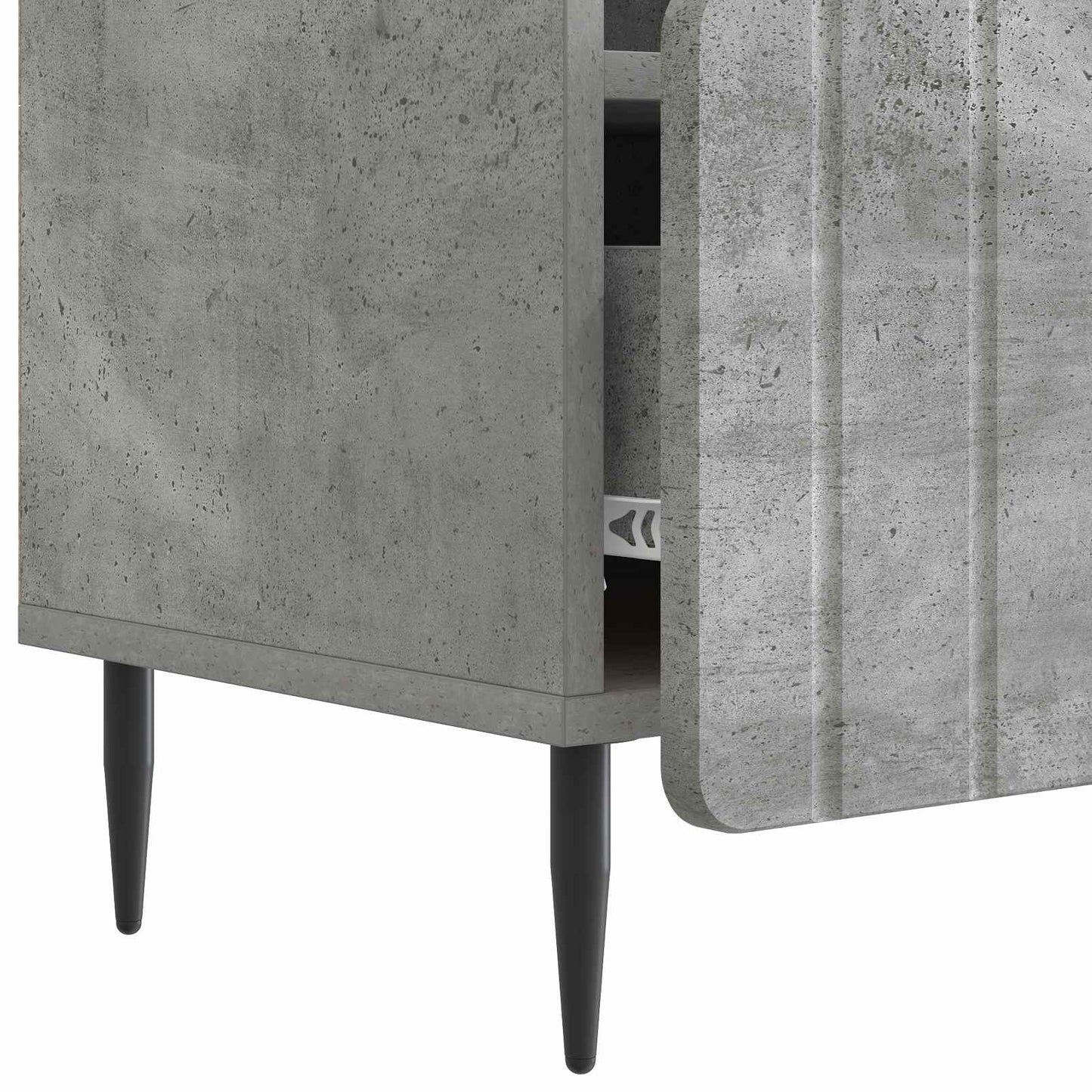 Televizní Skříň Se Zásuvkou Betonově Šedá 102 X 34,5 X 50 Cm