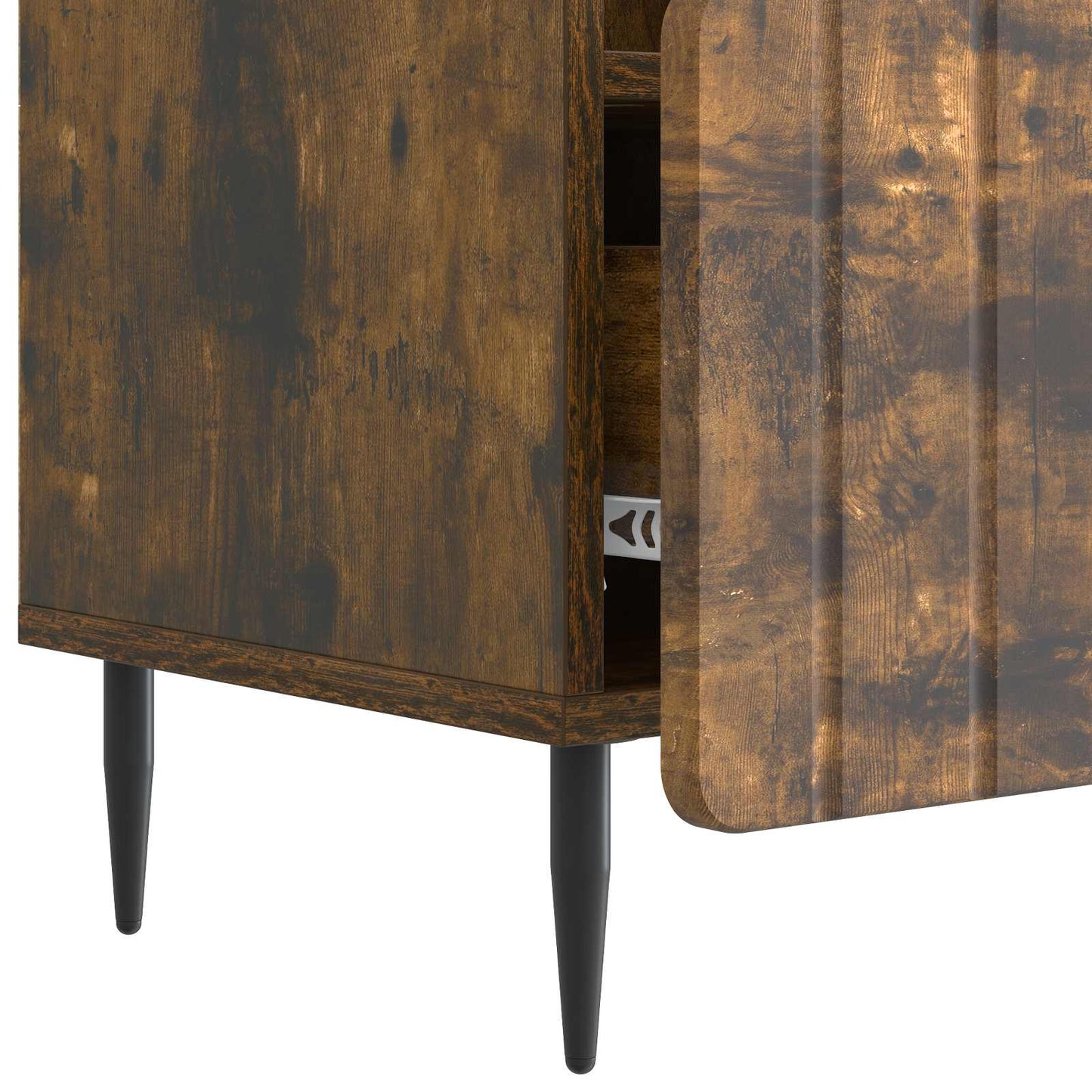 Televizní Skříň Kouřový Dub 102 X 34,5 X 50 Cm Kompozitní Dřevo