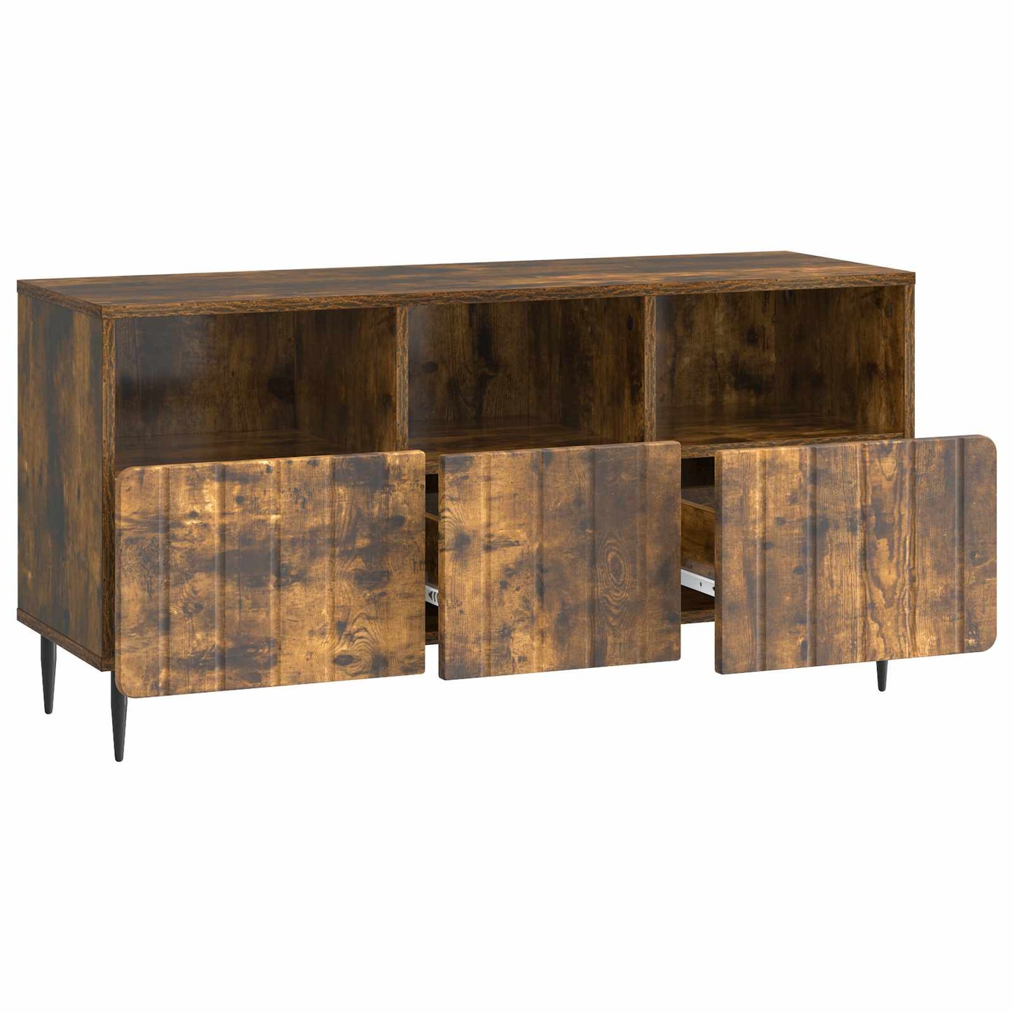Televizní Skříň Kouřový Dub 102 X 34,5 X 50 Cm Kompozitní Dřevo