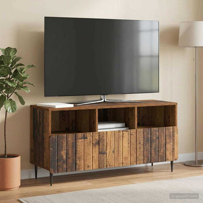 Televizní Skříň Staré Dřevo 102 X 34,5 X 50 Cm Kompozitní Dřevo