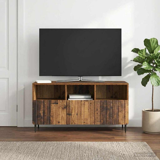 Televizní Skříň Staré Dřevo 102 X 34,5 X 50 Cm Kompozitní Dřevo