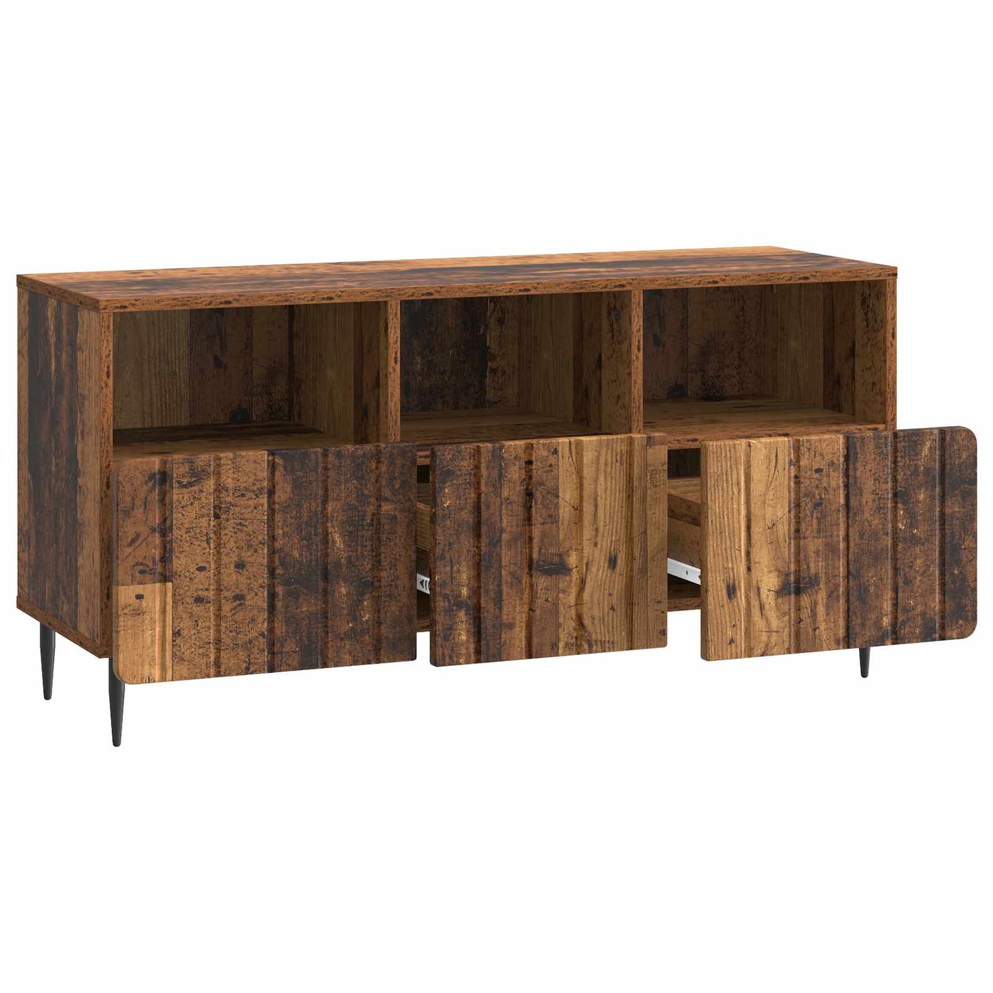 Televizní Skříň Staré Dřevo 102 X 34,5 X 50 Cm Kompozitní Dřevo