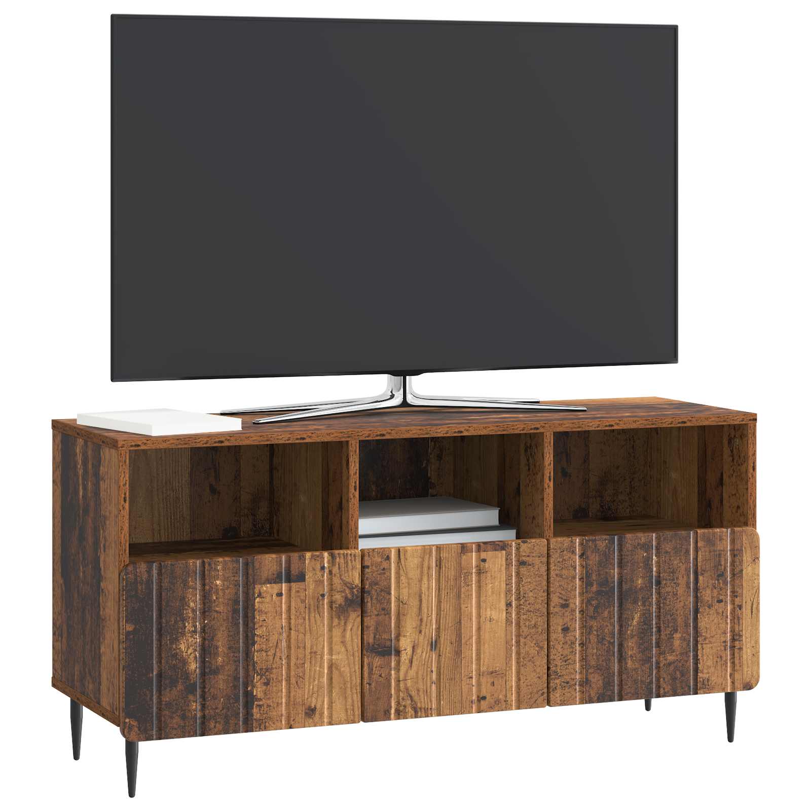 Televizní Skříň Staré Dřevo 102 X 34,5 X 50 Cm Kompozitní Dřevo