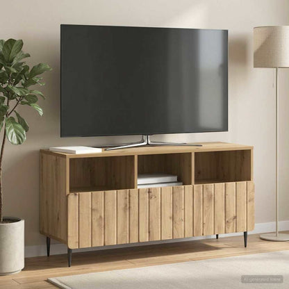Televizní Skříň 102 X 34,5 X 50 Cm Dub Artisan Kompozitní Dřevo