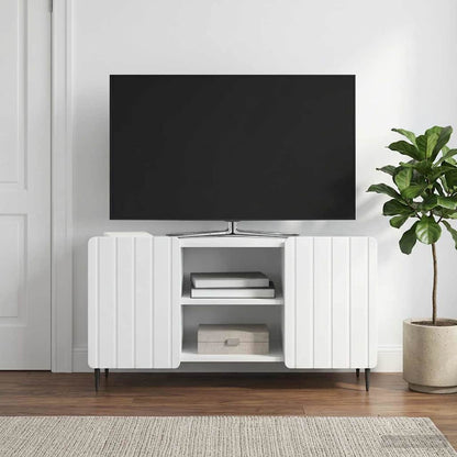 Televizní Skříň Bílá 102 X 34,5 X 52 Cm Kompozitní Dřevo